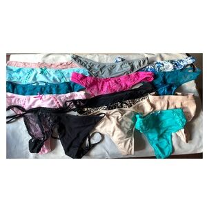 LOT OF 15 THONGS AND G STRINGS